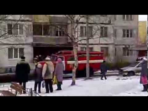 Пажар 23.02.2014 на Моторостроителях 14