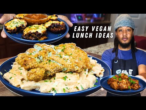 3 Easy Vegan Lunch Ideas For Beginners | Healthy Recipes, High-Protein, Vegan basics