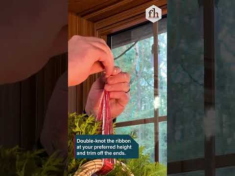 How To Hang a Wreath From a Window