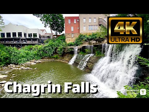 【4K】Chagrin Falls Ohio - Day Walk