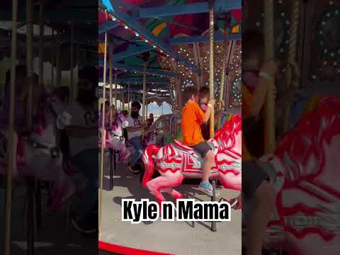 Kyle n Mama at Carousel #kylenmama #bondingtime #carouselride #viral  #short