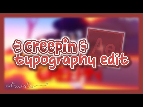 [typography edit] creepin