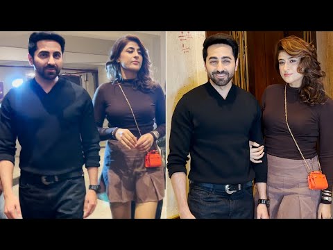 Ayushmann Khurrana With Wife Tahira Kashyap Spotted At Manish Malhotra House Bandra | MS shorts