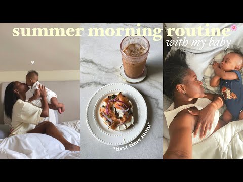 *real* 10AM SUMMER MORNING ROUTINE WITH MY 4 MONTH OLD BABY 🌸☀️ // summer morning routine 2023!