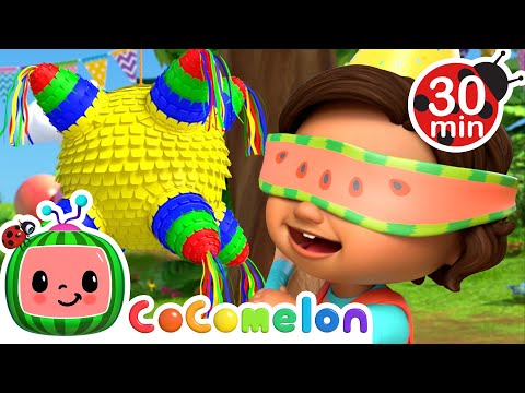 Nina's Dale Piñata Birthday Surprise! | CoComelon | Animals for Kids | Sing Along Nursery Rhymes