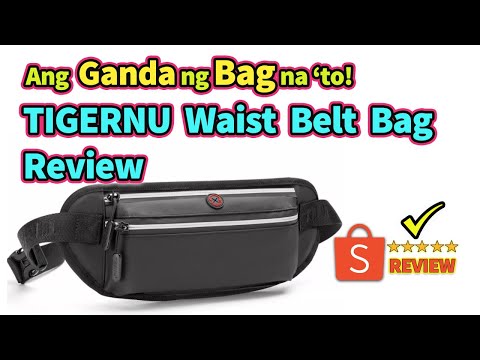 Tigernu Waterproof Waist Beltbag T S8125 Review Tagalog | Shopee & Lazada's Best Bag Brands 2023