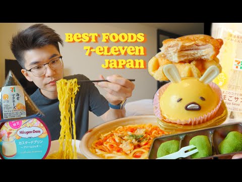 The Best Things I Ate at 7-11 in Japan 2023! S-TIER Spaghetti, Gudetama Cake, Chicken Waffles