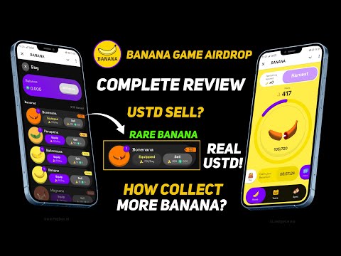 Banana telegram airdrop - Banana game telegram - banana game airdrop guide - Hassan Crypto Official