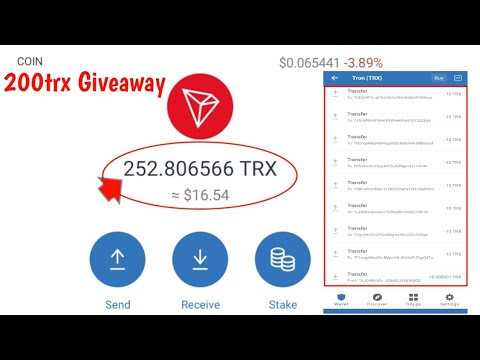 200trx giveaway distribution #cryptodad #trx #giveaway