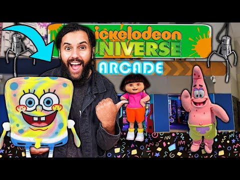 Playing EVERY ARCADE GAME at Nickelodeon Universe Mall of America!