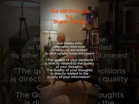 The HIFI principle by Shane Parrish in clear thinking