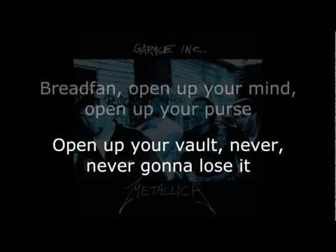 Metallica - Breadfan Lyrics (HD)