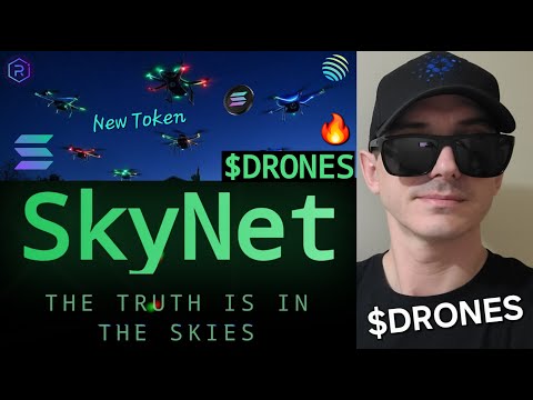 $DRONES - SKYNET TOKEN CRYPTO COIN HOW TO BUY DRONES MEMECOIN SOLANA BLOCKCHAIN SOL RAYDIUM JUPITER