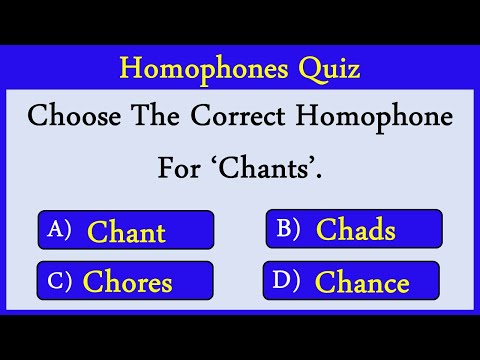 Homophones Quiz 14: Can You Score 10/10?