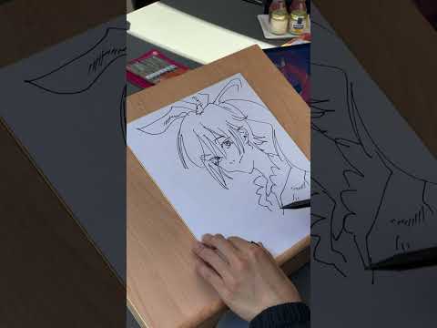 Magical Destroyers Creator Jun Inagawa Draws Crunchyroll-Hime at Anime Expo! 🧡  #crunchyroll #anime