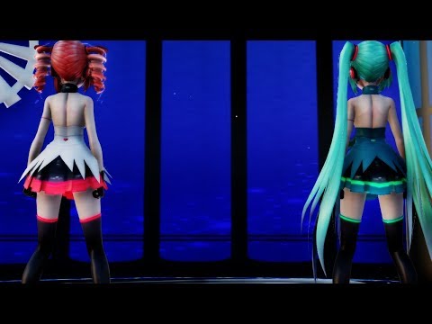 【MMD】ミクさんとテトさんがGLIDEを踊った