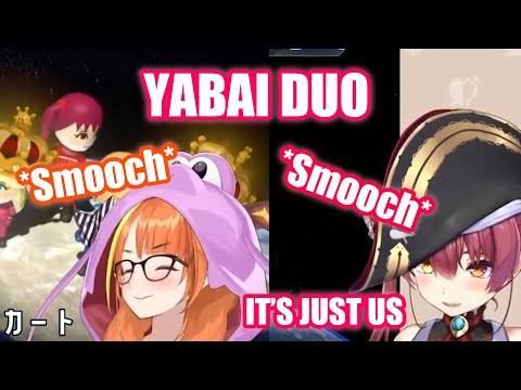 Marine and Coco Yabai Duo Kissing in Discord 【Hololive English Sub】