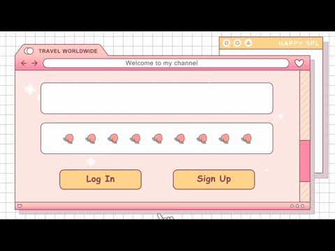 CUTE PINK COMPUTER INTRO TEMPLATE || Free Download  (kawaii)