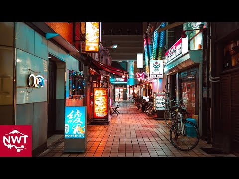 Night Cycling Tour In Kawasaki 4K