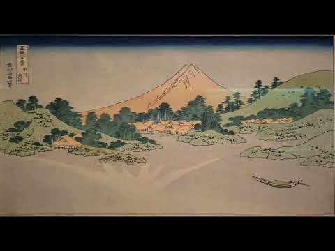 葛飾北斎 (1760~1849) 《冨嶽三十六景・甲州三坂水面》横大判 錦絵 一枚 25.0×37.5江戸時代・19世紀 天保1−天保3年（1830-32）頃 東京国立博物館蔵