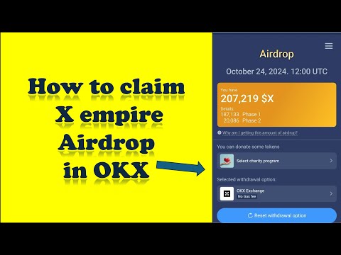 X Empire OKX account connect, How to connect OKX to X empire