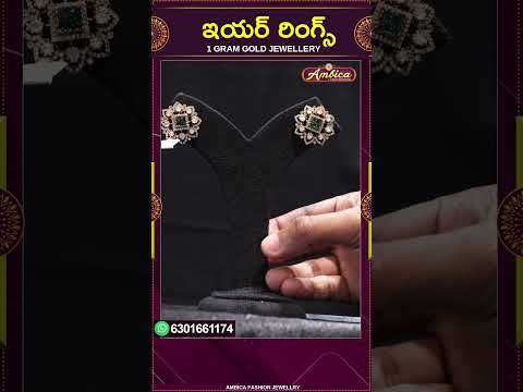 #Shorts #earrings   | 1Gram Gold Jewellery | Ambica Fashion Jewellery