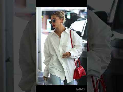 How to style hailey biebre white shirt ideas for spring & summer / 2023 / #2023 #fashion #hailey