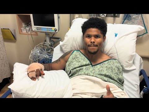 Shakur Stevenson shows his BROKEN Hand & PULLS OUT of the Joe Cordina Fight