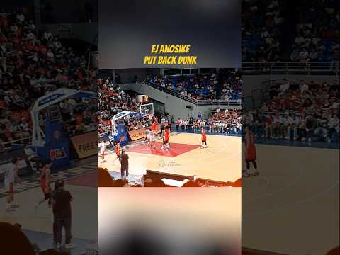 Nagalit si Anosike halos sirain ang ring | #pba #basketball #ejanosike #dunk #sanmiguelbeermen