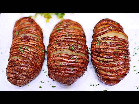 Garlic Butter Hasselback Potatoes - Baked Potato Recipe