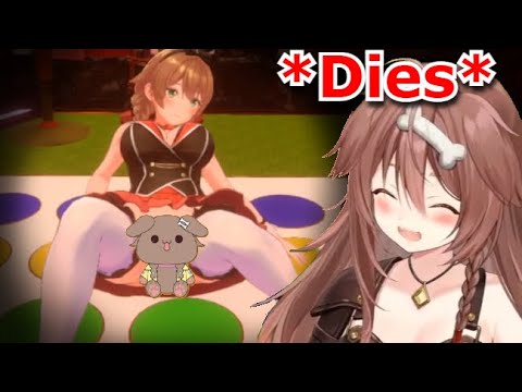 Korone Coughs and Dies After Witnessing the Twister Scene in Bunny Garden [Hololive]