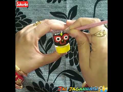 Make jagannath with acrylic bottle #shots #paintings #art #drawing #jagannath #ytshorts