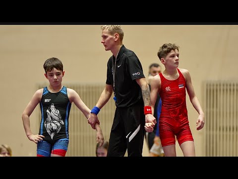 U17 Jürgen Lips (EST) vs Bilal Umarov (FIN) 41kg final! Freestyle boys youth wrestling.