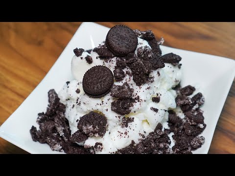 Simple OREO MILK SHAVED ICE [No machine!]