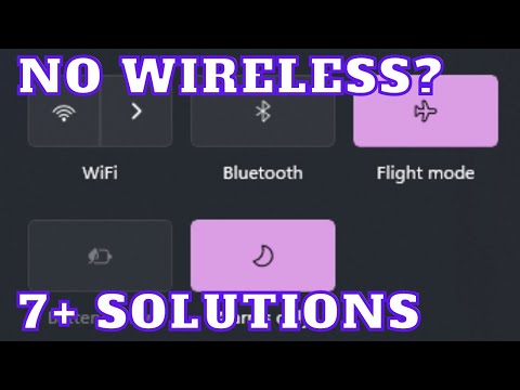 How to fix wireless not finding available connections