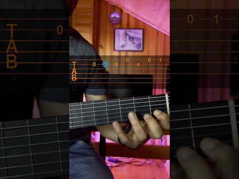 Spanish Guitar Scale | Easy Guitar Tabs 4K🔥 #shorts