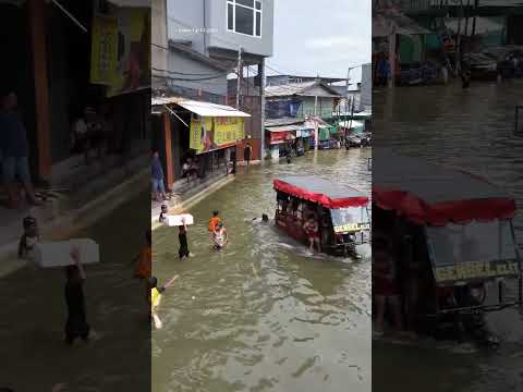 Banjir kembali terjadi di muara angke penjaringan jakarta di tahun baru 2025 #banjir #jakarta