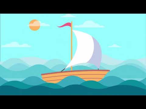 Cartoon Boat | Copyright Free Video Footage