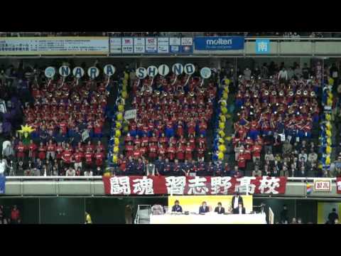 2017 習志野高校 春高バレー応援 準々決勝 vs 仙台商