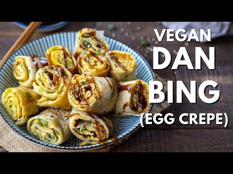 Breakfast street food inspired - Vegan Dan Bing (Egg crepe)