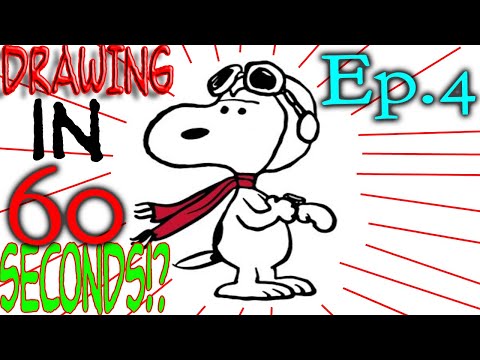 How I Draw Snoopy in 60 Seconds