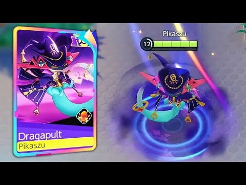 Dragapult Default vs Dark Magician Style Holowear Comparison - Pokemon Unite