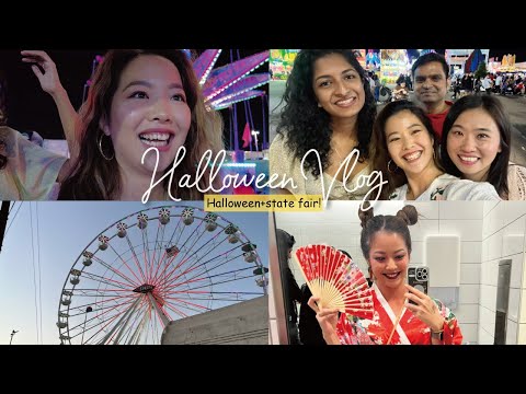 Halloween Vlog👻| Arizona state fair, High calories food, Halloween party