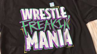 WRESTLE FREAKIN MANIA Shirt Unboxing and WWE Shirt Collection (VERY SMALL) (EARLY 2018)