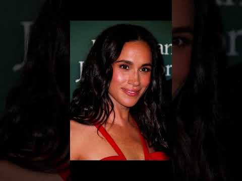 Meghan Markle Dazzles In Red Gown