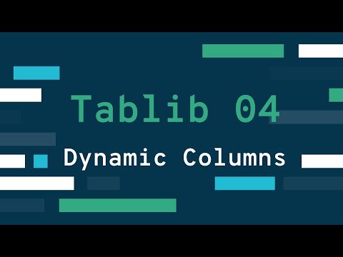 Handle Tabular data in Python with Tablib 04 - Dynamic Columns