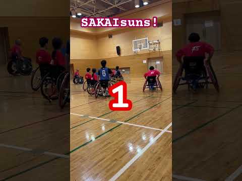 ♿️🏀SAKAIsunsラスト3秒‼️シュート入るか⁉️#車いすバスケ#車いすバスケットボール #ブザービーター#パラスポーツ