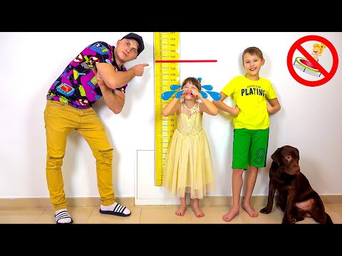 Ksysha wants to be taller & jump on a trampoline | Ksysha Kids TV