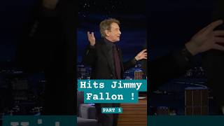 Jimmy fallon gets hit by Martin Short ! #drama #slap #jimmyfallon #viralmoment #actor #entertainment