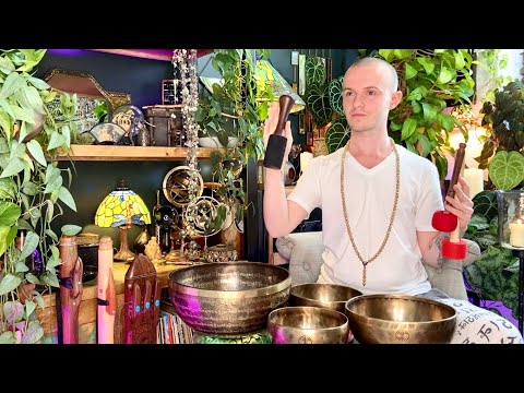 Tibetan Singing Bowls Meditation - Inner Peace & Harmony Ambient Music - Stress Relief Sound Healing